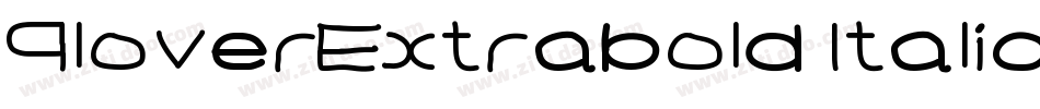 PloverExtrabold Italic字体转换